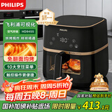 飞利浦（PHILIPS）空气炸锅不用翻面 家用全自动 可视5L大容量 烘烤炸焗一体 烤红薯烤薯条 礼物 HD9455/80 