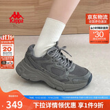 卡帕（Kappa）女鞋秋季运动鞋子女款厚底增高老爹鞋休闲跑步鞋女 香根草绿 39