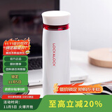 乐扣乐扣（LOCK&LOCK）不锈钢保温杯情侣学生水杯菲特旋转盖轻量杯450ml白红 LHC4131WR