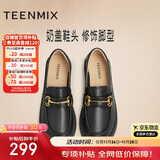 天美意乐福鞋秋冬通勤女鞋商场同款女皮鞋