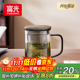 富光泡茶杯茶水分离玻璃杯办公室喝茶杯子男士个人高档花茶杯水杯