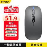 斯泰克（stiger）适用于苹果华为无线鼠标蓝牙MateBookPadPro笔记本平板台式电脑办公无噪音便携可充电MacBookPro 
