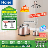 海尔（Haier）挂烫机家用立式大功率熨烫机强劲蒸汽单杆衣物护理机服装店门店商用熨衣服杀菌手持电熨斗HGS2510B 【2000W热销款】 HGS-2510B
