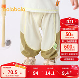 巴拉巴拉裤子婴儿夏季薄款长裤女童休闲裤男童运动裤2025潮酷208225108202