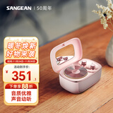 山进（SANGEAN） PANDORA便携式蓝牙音箱低音炮家用小音响收音机复古迷你可爱七夕情人节礼物 粉色
