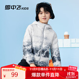 雪中飞童装儿童轻薄羽绒服男童新款中大童女童薄款外套冬 冰山雪地 110