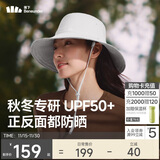 蕉下（beneunder）遮阳帽子女双面渔夫帽防晒帽钓鱼帽太阳帽登山帽25秋新品灰