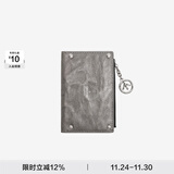 个乐植鞣绵羊皮真皮卡包卡夹钱包轻奢男女款情侣礼物 皓月银 均码