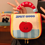 范爷家可爱多巴胺手提化妆包旅游外出便携洗漱包大容量分区护肤品收纳袋