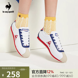 乐卡克法国公鸡男女复古低帮运动蒙贝利尔休闲鞋跑步鞋CMT-213366 白/蓝/红 37