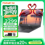 方正【国家补贴】笔记本电脑轻薄本大学生专用学习办公游戏手提小巧（N95 12G/256G）15.6英寸灰色