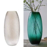 智宙【热卖】菩提落地富贵竹客厅摆件醒花龙柳南天竹玻璃花瓶水培花盆 【热卖】【组合】-透明+墨绿