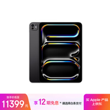 Apple/苹果 iPad Pro 11英寸 M4芯片 2024年新款平板电脑(1T WLAN版/纳米纹理玻璃/MWR63CH/A)深空黑色