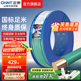 正泰（CHNT）电线铜芯电缆电源线BV1.5/2.5/4平方6平方国标纯铜家装硬电线 绿色BV4（100米）