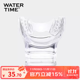 WATERTIME/水川 呼吸管咬嘴 通用型一次性成人潜水硅胶浮潜配件 弧形透明色