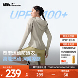 蕉下（beneunder）修身防晒衣运动女款外套遮阳透气防新款显瘦防晒服AL90024 新款-冷茶灰 XL