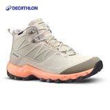 迪卡侬徒步鞋男鞋户外休闲登山鞋男女防水防滑中帮春秋运动鞋鞋子 MH500 浅白垩灰-中帮-女款 37