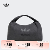 adidas「云朵包」牛仔风大容量运动挎包女子阿迪达斯官方三叶草 黑色 NS