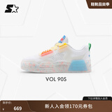 STARTER板鞋鞋子冰饮果冻鞋休闲运动鞋女鞋网状透气板鞋男休闲鞋鞋子男款 白橙色（男女同款） 43