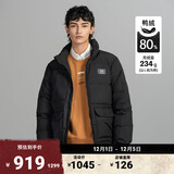 VANS范斯官方 男女情侣羽绒夹克外套个性高街 黑色 S 含绒量：207g