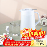 虎牌（TIGER）304不锈钢时尚简约桌面保温壶PWO-A16C-W 白色 1.6L