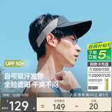 蕉下（beneunder）帽子男防晒帽遮阳帽运动吸汗网球帽空顶帽DS567深蓝灰