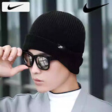 耐克（NIKE）帽子男士 25冬季款运动帽情侣时尚女士毛线帽保暖舒适休闲绒线帽 HF0176-010 MISC