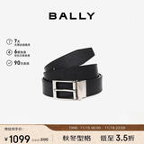 巴利（BALLY）男士腰带商务方扣双面腰带6307811黑色120cm