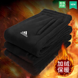 阿迪达斯 （adidas）【加绒】裤子男运动裤25冬季新款休闲裤束脚卫裤针织透气长裤 【加绒保暖】束脚裤 /建议拍大一码 L