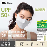 蕉下（beneunder）面膜防晒口罩骑行口罩女高颜值轻薄无痕防晒面罩护脸基尼蓝烟灰