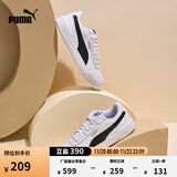 彪马（PUMA）经典复古透气小白鞋男女简约百搭休闲板鞋CARACAL 369863 白-黑色-03 37.5