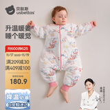 贝肽斯婴儿睡袋暖姜恒温儿童分腿睡袋婴幼儿防踢被睡衣四季双层 凤鸾L