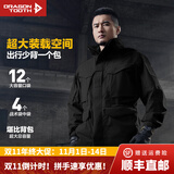 龙牙四代特战夹克风衣战术外套男中长款春秋冬季户外防风 极夜黑 L 180/100A 重165-180