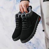 回力（Warrior）男鞋保暖工装鞋加绒加厚休闲棉靴高帮软底雪地靴 WBN-3188 全黑43