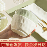 浩雅釉下彩陶瓷餐具碗碟饭碗面碗汤碗吃面碗奶油风混色6英寸面碗4个装
