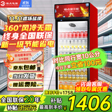 格点大容量饮料柜商用冰柜直冷藏展示柜酒水柜纯风冷无霜保鲜柜超市玻璃门冰箱立式啤酒柜 大单门加深款纯风冷 无霜数显豪华款