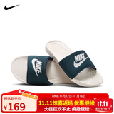 耐克NIKE休闲鞋男子一字拖鞋VICTORI休闲鞋CN9675-403海蓝44