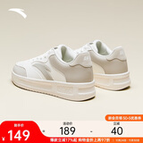 安踏轻松2丨板鞋男经典简约运动鞋百搭小白鞋厚底增高低帮休闲鞋