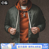 马登工装美式复古MA1飞行员棉服夹克男秋冬加厚棉袄棒球服上衣外套 绿色 【棉袄男/棉衣男款2025新款冬/袄子/衣服冬季】 M