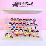 雷漫樱桃小丸子日常系列太空舱场景套装可爱桌面装饰潮玩摆件生日礼物 24小丸子(公仔+木制展示盒)
