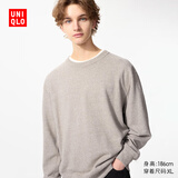 优衣库男装女装卫衣/长袖运动衫25秋冬新款484337 31 米色 L