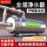 罗本康尼黄泥水克星全屋中央净水器家用大流量反冲洗过滤器自来水井水前置 15吨【别墅餐馆净水】反冲洗+万向安装