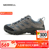 迈乐（Merrell）官方店男女款户外登山徒步鞋减震MOAB 3迈越者轻量防滑耐磨透气 J035896灰蓝（女） 38