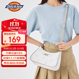 Dickies斜挎包女腋下包可拆肩带DK简约单肩包满印老花高级感手拎包 灰色