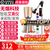 鸿益德艾灸仪器一体机无烟家用熏蒸仪美容院全身温养理疗仪烤电艾炙灯 金色升级美容院款XJAY02