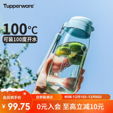 特百惠（Tupperware）乐趣550ML塑料杯夏季男女学生便携运动水杯子大容量双饮口 冰水蓝