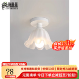 鹿屋过道走廊灯2025年新款奶油风阳台灯入户玄关灯楼梯门厅灯餐厅吊灯 普通款白色D款【15CM】三色 5瓦