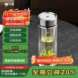 万象（WANXIANG）双层玻璃杯商务办公V148RL车载便携男士家用370ML大容量泡茶水杯