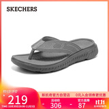 斯凯奇（Skechers）拖鞋男士秋季外穿人字拖EVA轻便一脚蹬凉拖鞋沙滩鞋211081