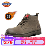 Dickies马丁靴男靴2025秋冬靴子男英伦风短靴加绒百搭高帮男鞋情侣工装靴 驼色加绒【男女款】 38